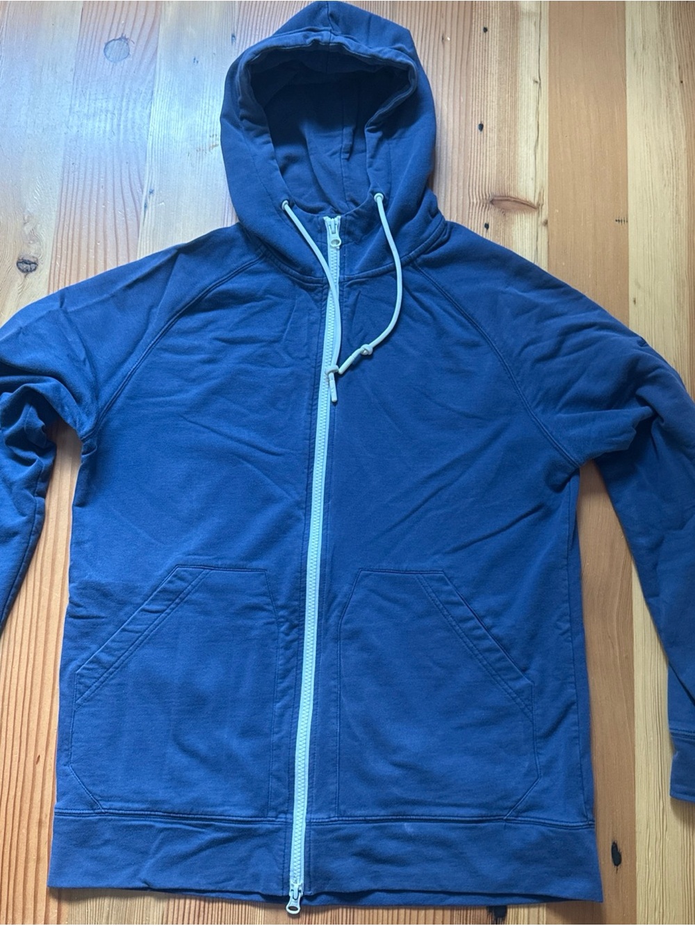 Blue Performance Zip-Up Hoodie - Myles Apparel